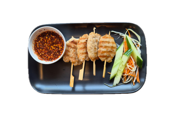 S4. Gaj Ping - kuřecí placičky s tamarindovou omáčkou a lepivou rýží